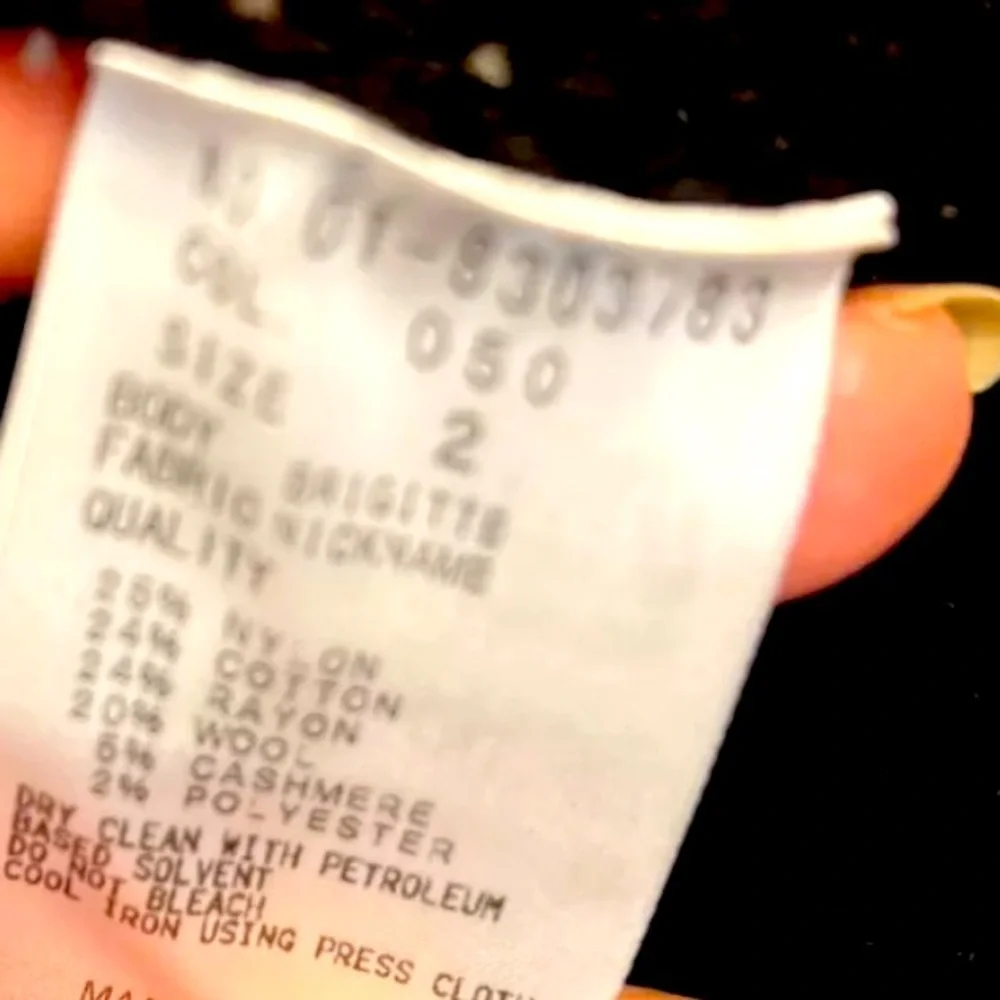 Theory Cardigan Women 2 Cotton Wool Cashmere Blend Black  Scarf Attach - Picture 10 of 15